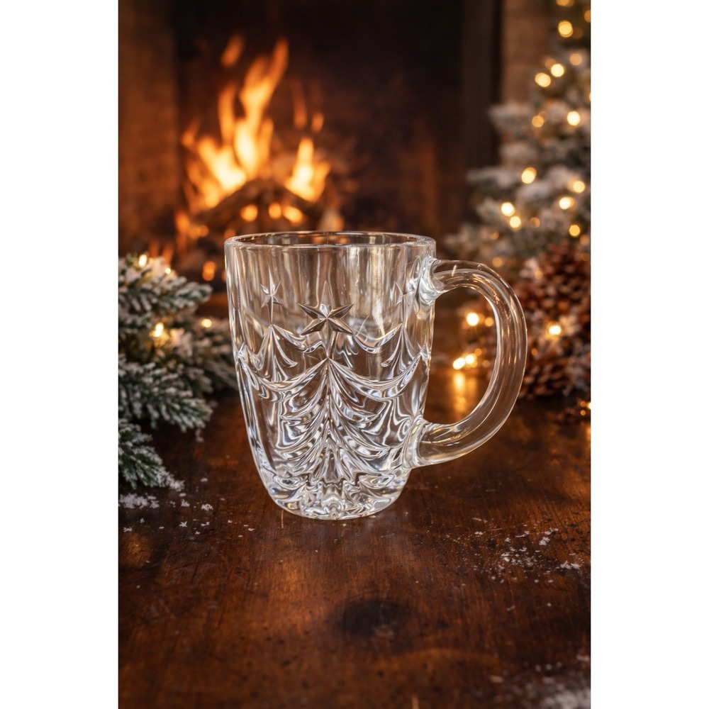 Christmas Tree Mug Marquis by Waterford Crystal Glasses 10 oz Coffee